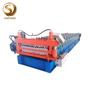 Máquina de fabricación de láminas de tejas de doble capa, línea de producción