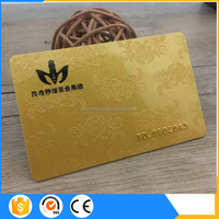 Cartes de visite en métal or rose brossé transparent