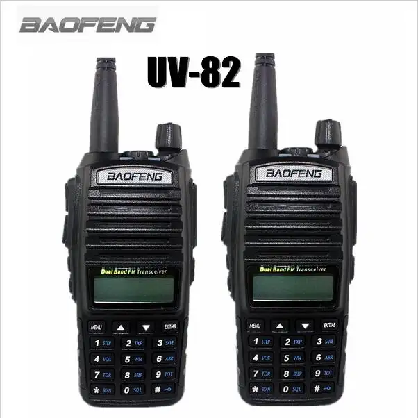 Baofeng UV-82 иди и болтай walkie talkie cb радио UV82 Портативный радиоприемник FM радио трансивер дальний двухдиапазонный baofeng UV82