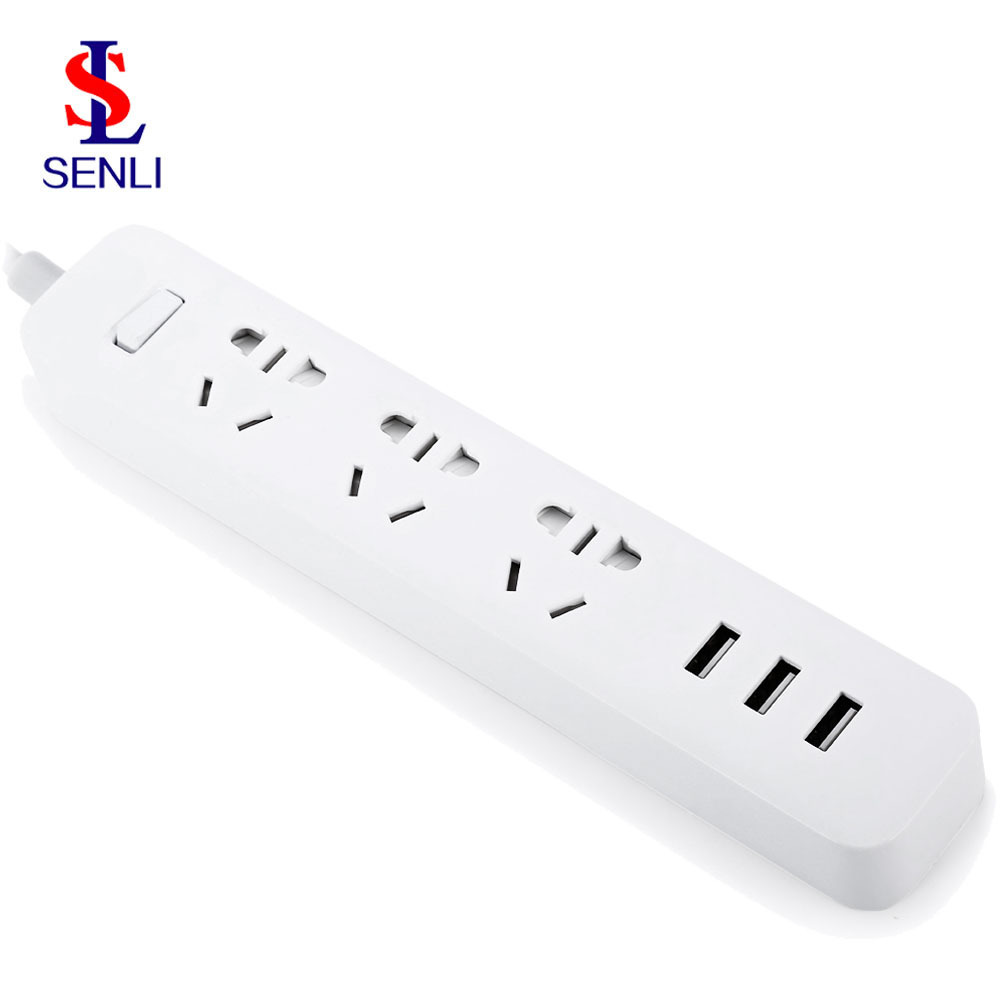 Оригинальная штепсельная плата Xiaomi с 3 USB-портами XMCXB01QM Xiaomi Power Strip Mi Smart Socket