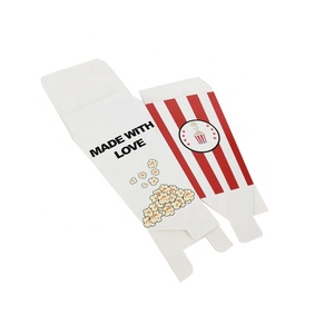 Cajas <span class=keywords><strong>de</strong></span> papel <span class=keywords><strong>de</strong></span> palomitas <span class=keywords><strong>de</strong></span> maíz para cine <span class=keywords><strong>de</strong></span> películas personalizadas, color rojo y blanco, venta al por mayor con tapa - Product Image 5