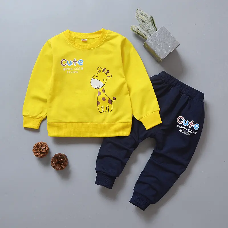 Hao Baby 2022 primavera e autunno i bambini indossano un Set di cartoni animati sportivi per bambini in due pezzi