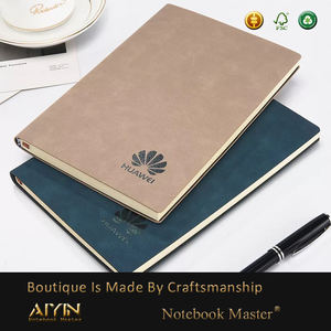 Fabbrica di Stampa di Cuoio di Affari Notebook Diario Ufficio Personalizzato Logo Rilievo Debossed Soft Cover Foderato A5 Diario Note Book - Product Image 4