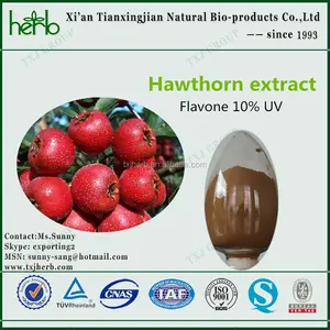 Pura fruta del espino extracto, fructus crataegi extract 3% - 5% flavonoides