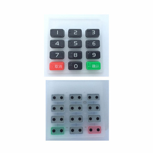 Nhà Máy Tùy Chỉnh Chất Lượng Cao <span class=keywords><strong>Silicone</strong></span> Dẫn Điện Lớp Phủ Điều Khiển Số Nút Bàn Phím Điều Khiển Từ Xa Bàn Phím Phát Sáng - Product Image 6