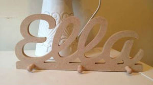 Porte-clés en bois avec organisateur mural Ganesh Design avec crochets et étagère pour l'entrée de la maison - Product Image 4