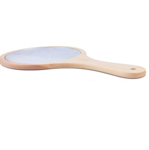 En gros bois de cerisier main miroir cosmétique miroir de <span class=keywords><strong>salon</strong></span> - Product Image 5