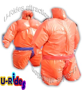 Tùy chỉnh unisex pvc <span class=keywords><strong>inflatable</strong></span> sumo đấu vật phù hợp cho trẻ em và người lớn cho hồ bơi thể thao trở ngại slide trên bán! - Product Image 3