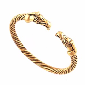 Ragnar Jelling Vichingo Del Braccialetto Del Drago Norse Gioielli Heathen Scuro <span class=keywords><strong>Pagan</strong></span> Bestia Drago Braccialetti Del Wristband - Product Image 3
