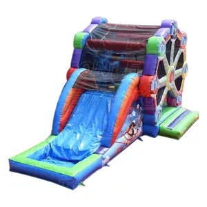 Inflatable Ferris Wheel With Water Slidecombo For Sale Inflatable Moon Walker