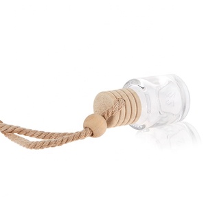 Làm mát không khí khuếch tán rỗng mờ treo chai nước hoa xe hơi với treo dây thừng đầy màu sắc - Product Image 3