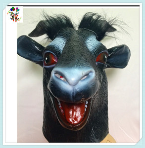 HPC-3513หน้ากากยางสัตว์หัวแพะเครื่องแต่งกายปาร์ตี้ฮาโลวีน - Product Image 4
