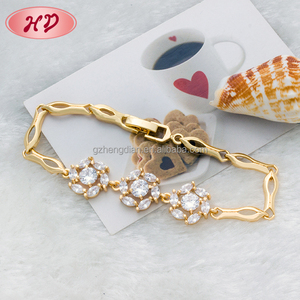 Bijou plaqué or 18K pour mariage, bijou brésilien en zircon, noble, pour filles, vente en gros, nouvelle collection - Product Image 4