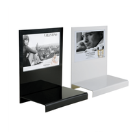 Lucite testeur de produit de soins personnels affichage Perspex parfum POP comptoir présentoir noir acrylique cosmétiques Glorifier unité