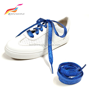 Fábrica brillo metálico cordones cadena brillante oro zapatilla de deporte cordones de los <span class=keywords><strong>zapatos</strong></span> del deporte - Product Image 3