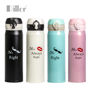 Gros / OEM les «M. droite, Mme toujours raison" Thermos tasses doubles <span class=keywords><strong>pour</strong></span> les amoureux - Product Image 1