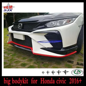 Top Quality Fiberglass Material FD2 Type R Body Kit For Civic 2016