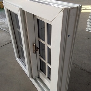 Thiết kế hiện đại an toàn nhôm cửa sổ nướng PVC vật liệu nhựa trượt phong cách mở màn hình từ ngang louver an ninh - Product Image 1