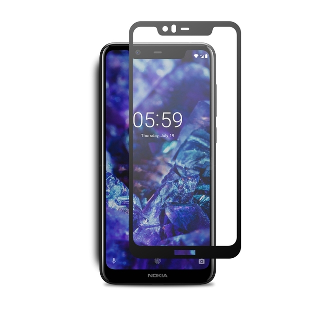 9H Shockproof for Nokia 5.1 Plus Edge Tempered Glass Screen Protector 2.5D Curved Tempered Glass