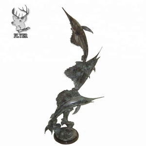 Décoration extérieure Bronze Grande fontaine à poisson Marlin <span class=keywords><strong>Sculpture</strong></span> - Product Image 6