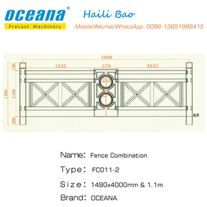 Pendientes de hormigón y valla molde de valla de madera molde para venta - Product Image 5