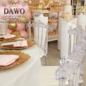 Buen descuento, silla de boda transparente de cristal para alquiler - Product Image 1