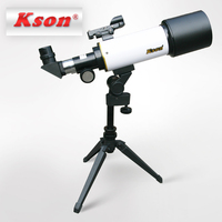 Telescopio Astronómico Kson Sky Watching de 80 mm y 400 mm para Principiantes con Aumento de 20x/67x y Trípode