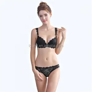 Customized OEM Fashion Sexy Underwear Women Black Push up Corset