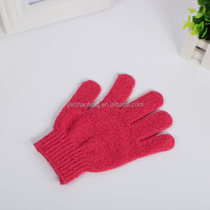 Yiwu Vijf Vinger Badhandschoen Exfoliërende Scrub Handschoenen Body Scrub Saunawant Wegwerp Badhandschoenen - Product Image 2
