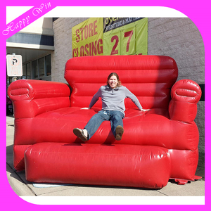Canapé gonflable géant, rouge, pour la publicité - Product Image 6