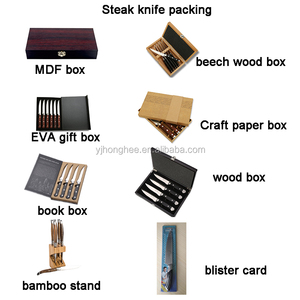 6 Cái Cao Cấp Pháp Phong Cách Laguile Bếp Steak <span class=keywords><strong>Knife</strong></span> Set Với Gỗ Xử Lý Tre <span class=keywords><strong>Knife</strong></span> <span class=keywords><strong>Block</strong></span> - Product Image 2