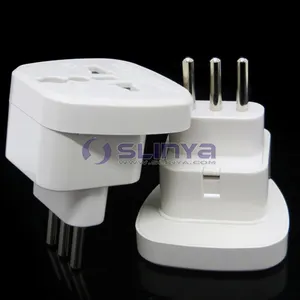 Đồng Liệu UK AU MỸ EU ổ cắm đến Ý cắm adapter với Màn Trập An Toàn