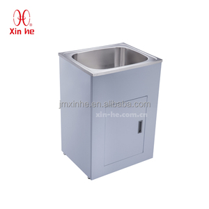 Wastafel Cuci Pakaian Stainless Steel Kapasitas Besar 30L/38L/45L dengan Kabinet - Product Image 2