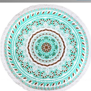 Sản phẩm bán chạy nhất 2025 ở Châu Âu quá khổ 1.5m dưa hấu chanh sợi nhỏ bãi biển vòng màu xanh lá cây bãi biển Khăn mandala - Product Image 4