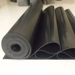 China factory good price black hypalon vulcanized rubber sheet