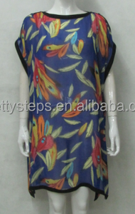Pasos bastante peces patrón hasta <span class=keywords><strong>la</strong></span> rodilla gasa del verano de 2015 para mujer gorda - Product Image 1