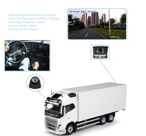 Camión rígido y remolque de enganche MDVR 4CH HDD 3G GPS WiFi DVR coche 3G Disco Duro MDVR - Product Image 3