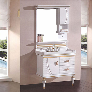Kabinet Kamar Mandi Pvc Wastafel Tunggal <span class=keywords><strong>32</strong></span> Inci, Meja Rias Kamar Mandi Kabinet Kamar Mandi Pvc Wastafel Tunggal Di Turki - Product Image 6