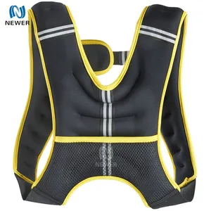 Vente en gros de haute qualité perte de poids portant gym sport fitness réglable fer sable gilet vêtements gilets de poids personnalisés pour la course