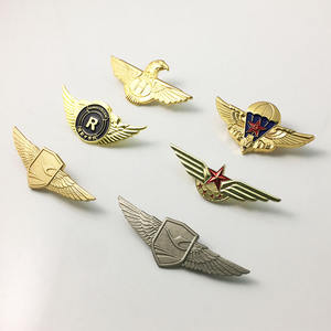 Neue heiße nach airline pilot flügel/custom metall pilot wings pin abzeichen/magnetische pilot wings abzeichen revers pin - Product Image 4
