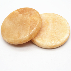 Piedras de Masaje Grandes de Jade Amarillo de Alta Calidad, Piedra Energética de Spa Caliente de Jade Amarillo Raro para Masajeador Corporal - Product Image 5