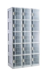 Transparent & Foggy Appearances Design ABS Plastic Classic Simple design Locker - Product Image 2
