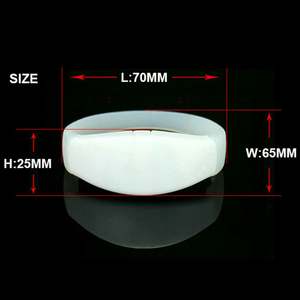 Niedrigen Preis Neue Design Druck Armband Hergestellt China LED-Blitz Licht Glow In The Dark Armband - Product Image 4