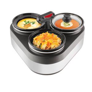 Nồi Nấu Chậm Điện Màu Đỏ Bán Chạy 2.5QT OEM Với Nồi Gốm Chất Lượng Cao - Product Image 2