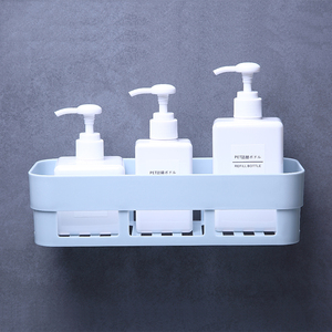 <span class=keywords><strong>Mensola</strong></span> Angolare per <span class=keywords><strong>Bagno</strong></span> in Plastica, Organizzatore per Cucina con Adesivo Trasparente Senza Tracce - Product Image 3