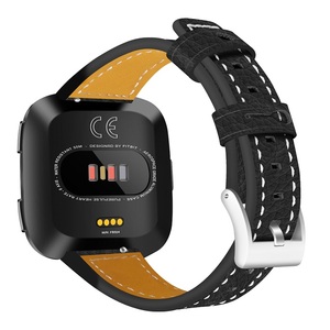 Haute Qualité Classique En <span class=keywords><strong>Cuir</strong></span> Véritable <span class=keywords><strong>Bracelet</strong></span> pour <span class=keywords><strong>Fitbit</strong></span> Versa, Montre Sangles Pour <span class=keywords><strong>Fitbit</strong></span> Versa En <span class=keywords><strong>Cuir</strong></span> Bande - Product Image 2