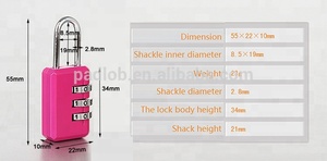 Candado de combinación de dígitos con contraseña, candado sin llave para equipaje, 22mm, precio de fabricante - Product Image 5