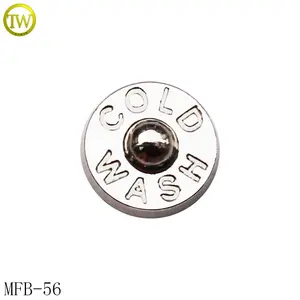 Hot sale custom logo rivets clothing hardware zinc alloy jeans metal rivet button in china factory