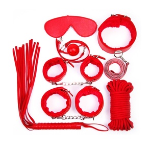 SacKnove Wholesale 7Pcs Adult Sex Toys Furry Leather Handcuffs Ball Whip Kit Fetish <strong>BDSM</strong> Bondage <strong>Set</strong> for Couples - Product Image 3