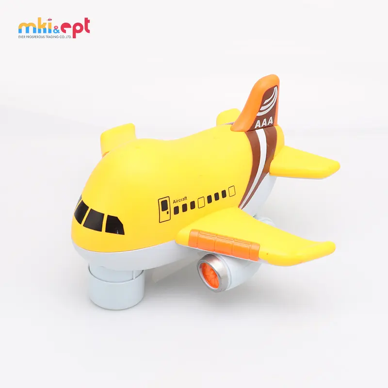 Wholesale Cartoon Mini B/O Electric Battery Operated Air Plane Toy With Light And Music For Kids